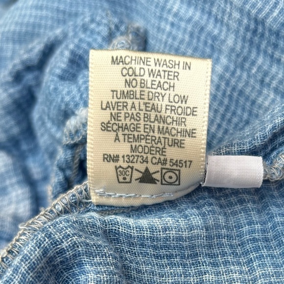 Anthropologie Cloth & Stone Colour Slip On Cotton Short Sleeveless Dress Pockets - Picture 3 of 9